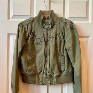 Olive Green Military Style Jacket